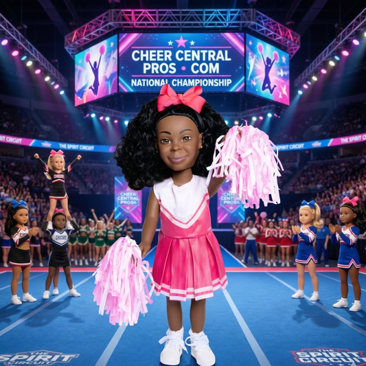 The Kenley Doll – Cheer Captain | 18-Inch Black Fashion Doll for Girls