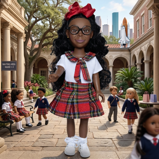 The Kenley Doll – Academy Scholar | 18-Inch Black Fashion Doll for Girls