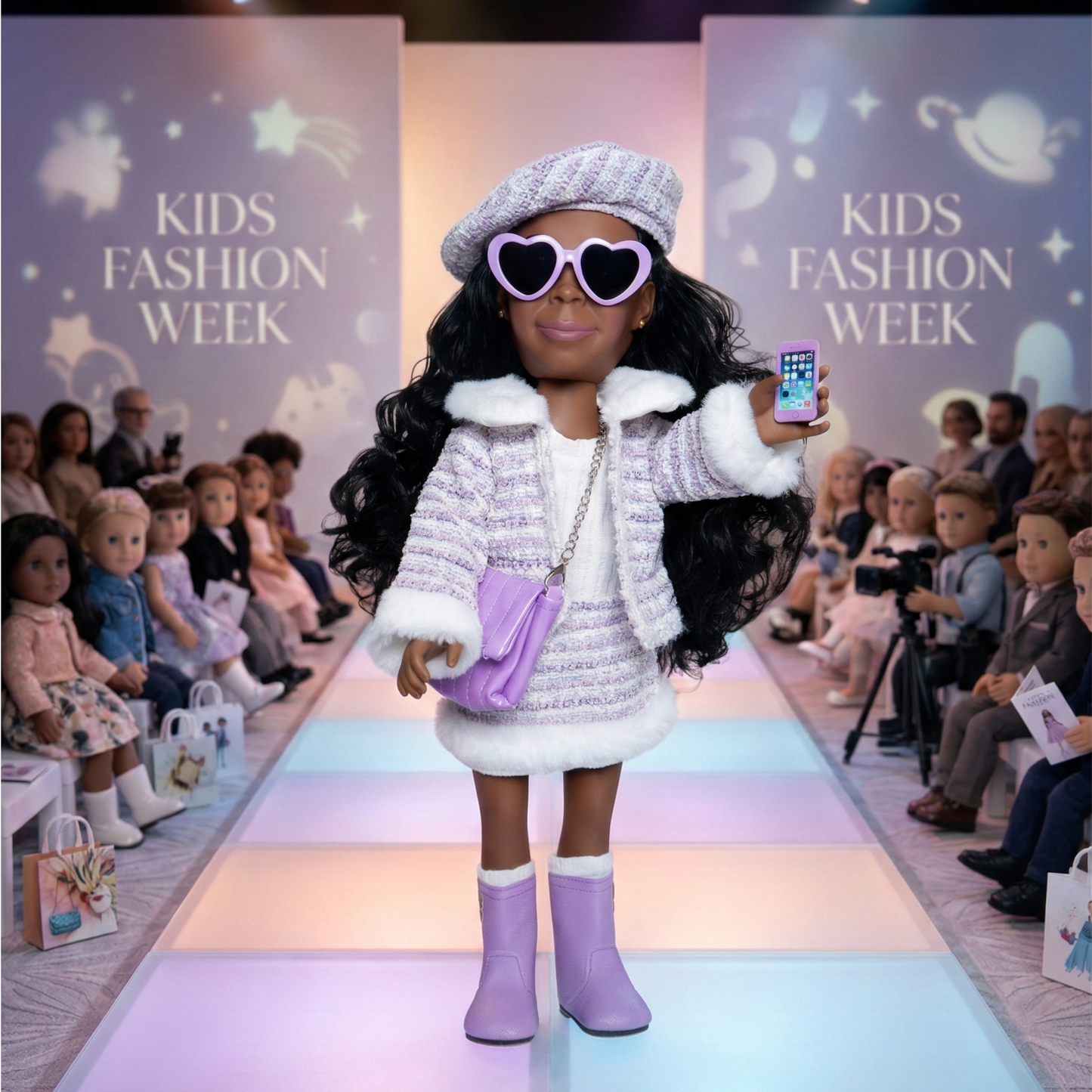 The Kenley Doll – Style Icon | 18-Inch Black Fashion Doll for Girls