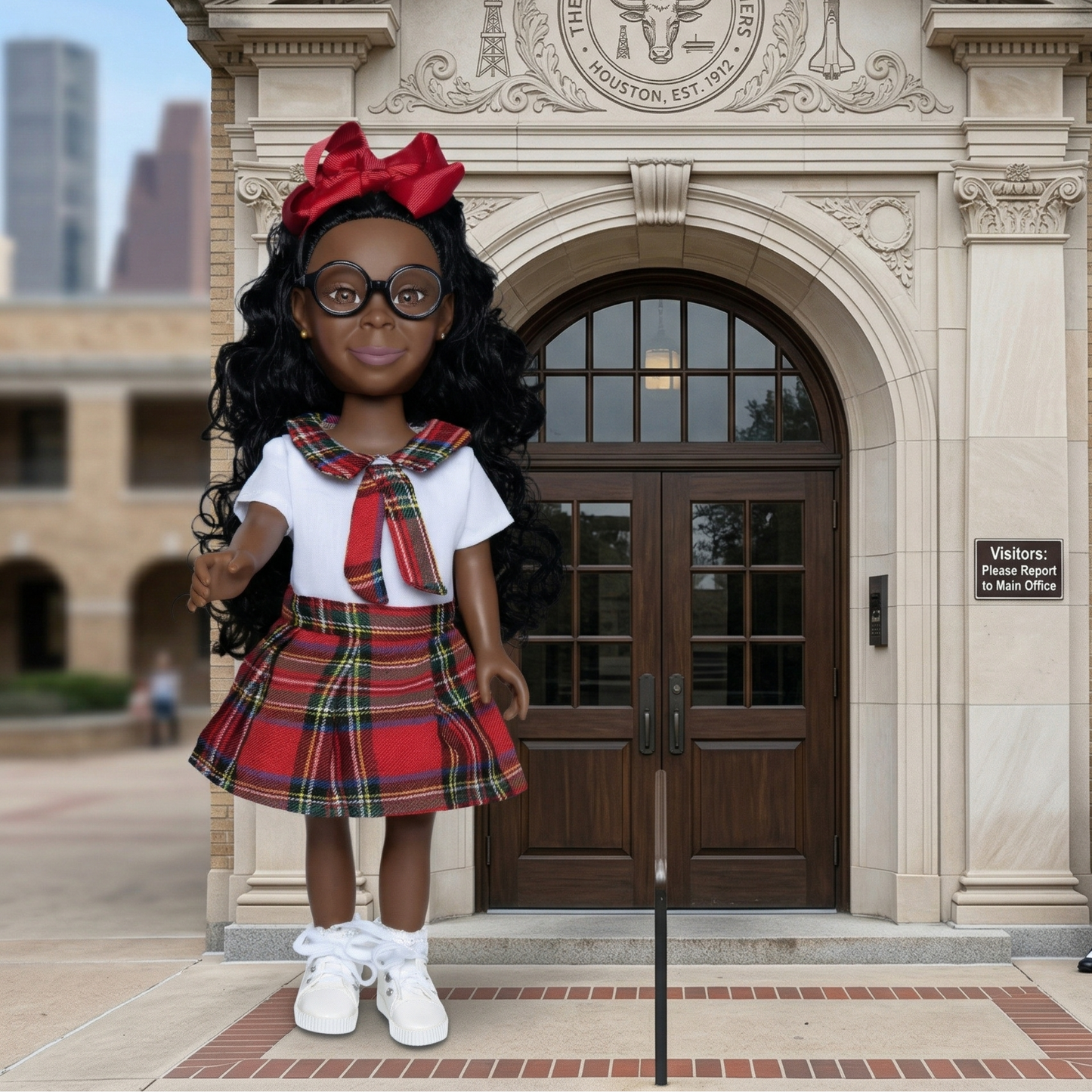 The Kenley Doll – Academy Scholar | 18-Inch Black Fashion Doll for Girls