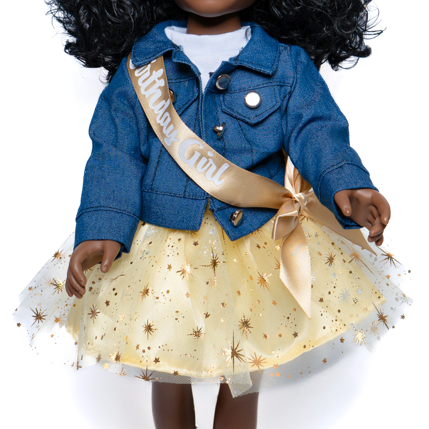 The Kenley Doll – Birthday Princess | 18-Inch Black Fashion Doll for Girls