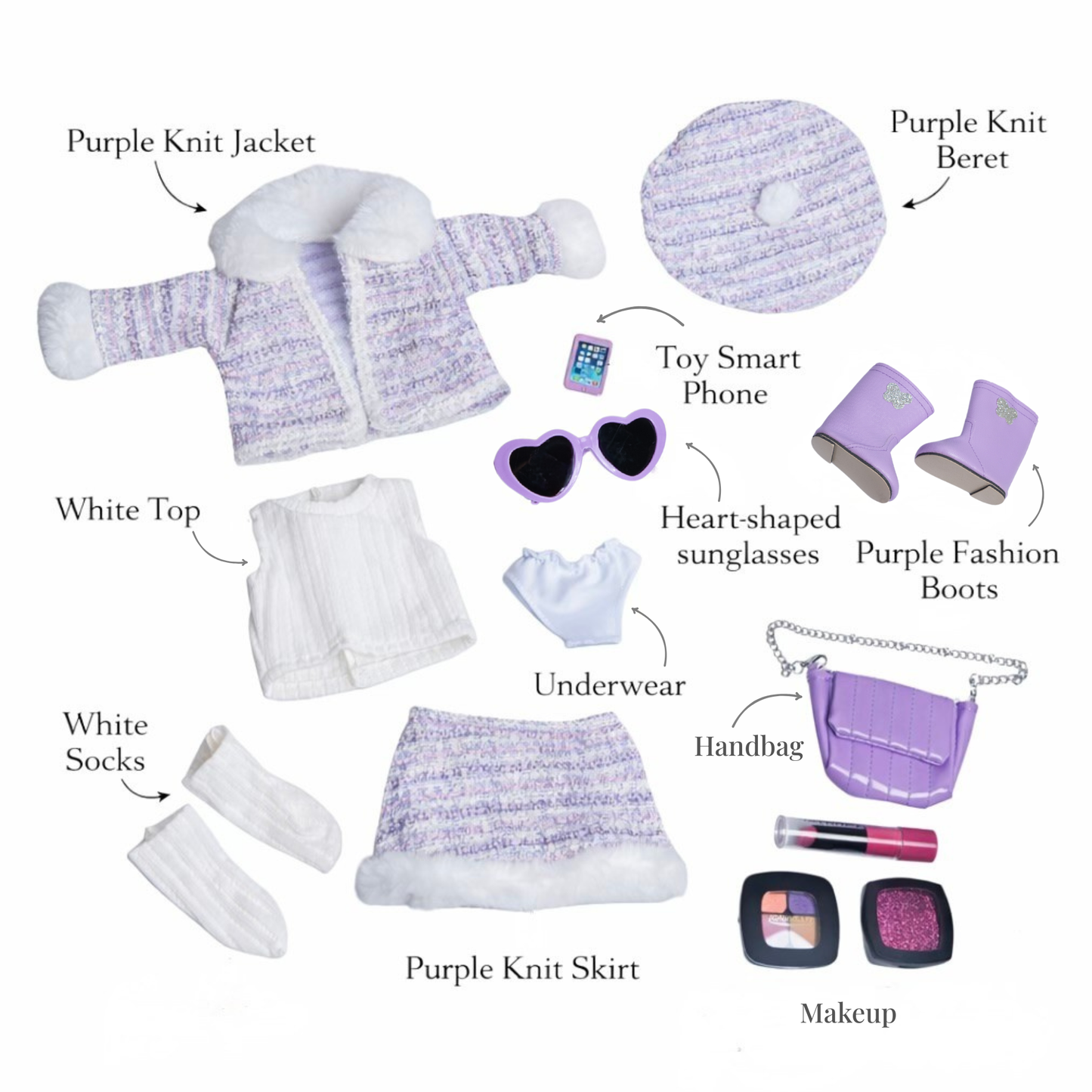 The Kenley Doll – Style Icon | 18-Inch Black Fashion Doll for Girls
